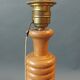 Art Deco turned wooden lamp base.