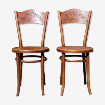 Paire de chaises Thonet 1905-1910 ca