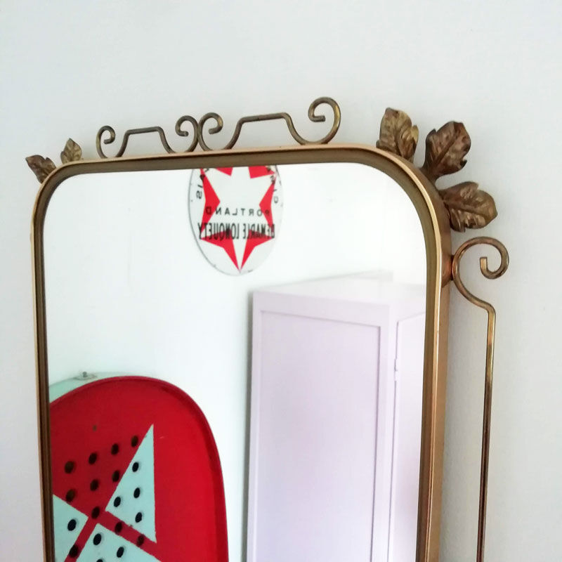 Golden vintage mirror
