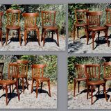 Mix 5 bistro chairs including Baumann 30s