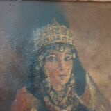 Emile Baes (1879-1954) - Oil on canvas - "Portrait of an Oriental Woman"
