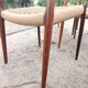 6 rosewood chairs no. 78 Niels Otto Moller
