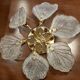 Murano glass ceiling lamp, Navaresi, Italy, 1980s