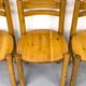 Pine dining chairs in the style of Rainer Daumiller, 1970s, set of 6.
