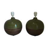 Pair of vintage ceramic lamps
