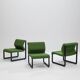 Set of 3 Italian Lounge Chairs by Tecno, Italy, 1980s