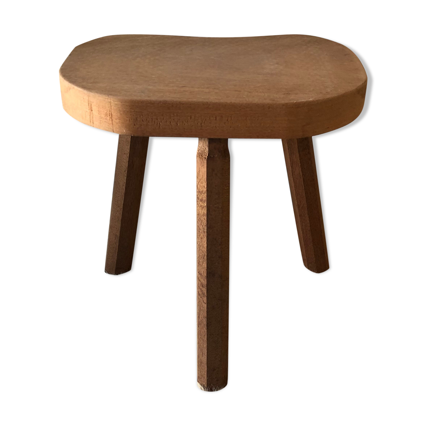 Vintage wooden tripod stool