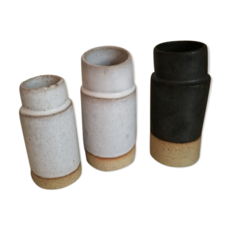 Lot of 3 sandstone vases