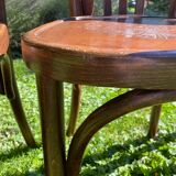 6 Fischel bistro chairs with labels, circa 1930