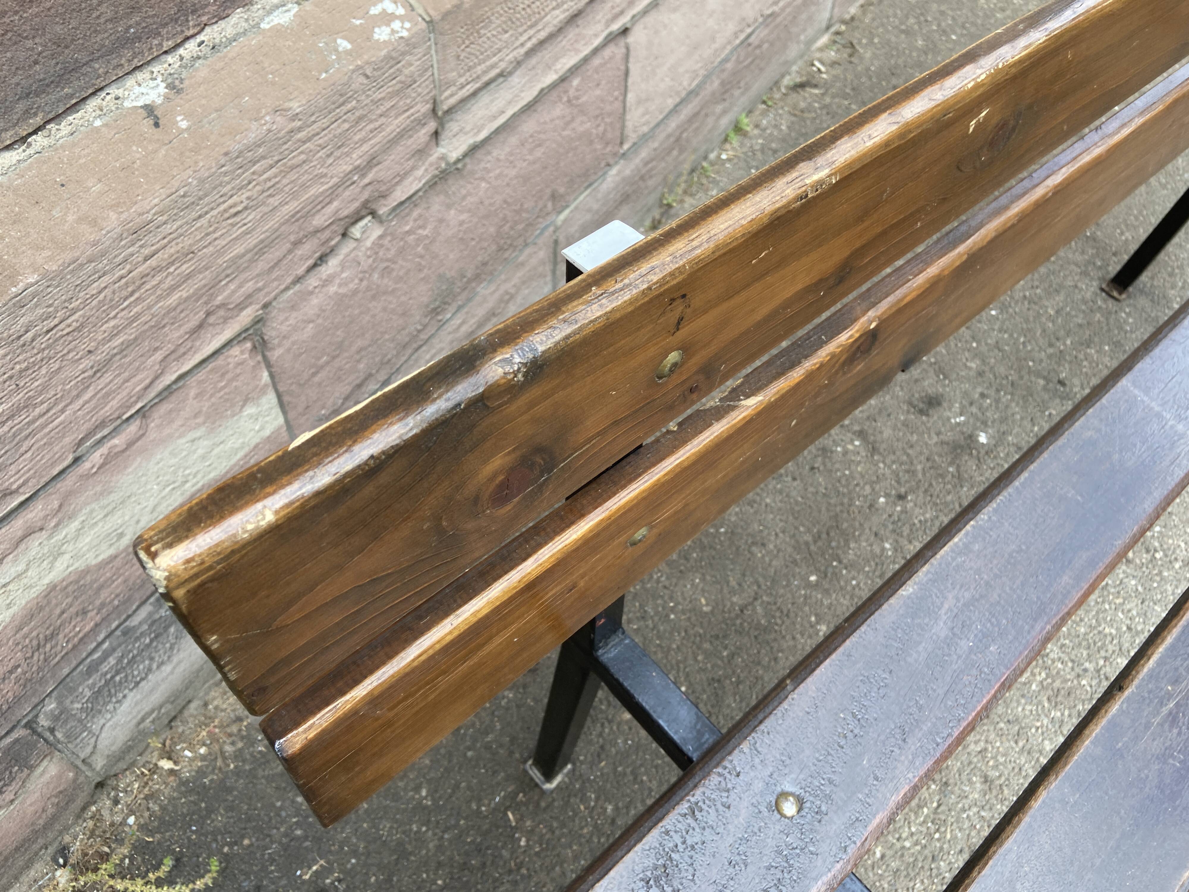 Vintage garden bench