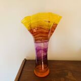 Vintage vase from Locronan glassworks