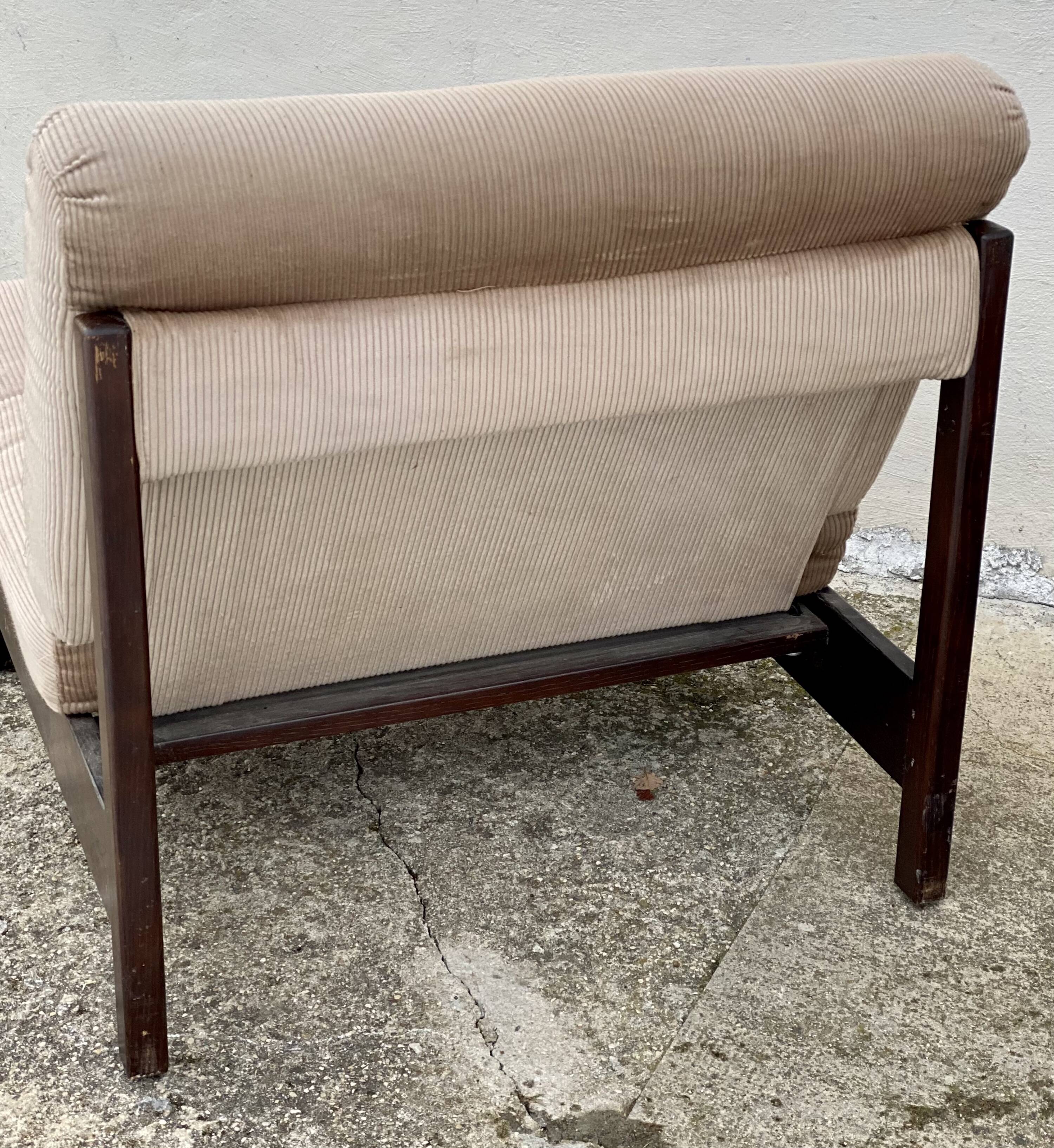 Pair of vintage 1960s Scandinavian armchairs.