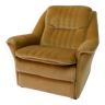 Fauteuil vintage jaune/or années 1970