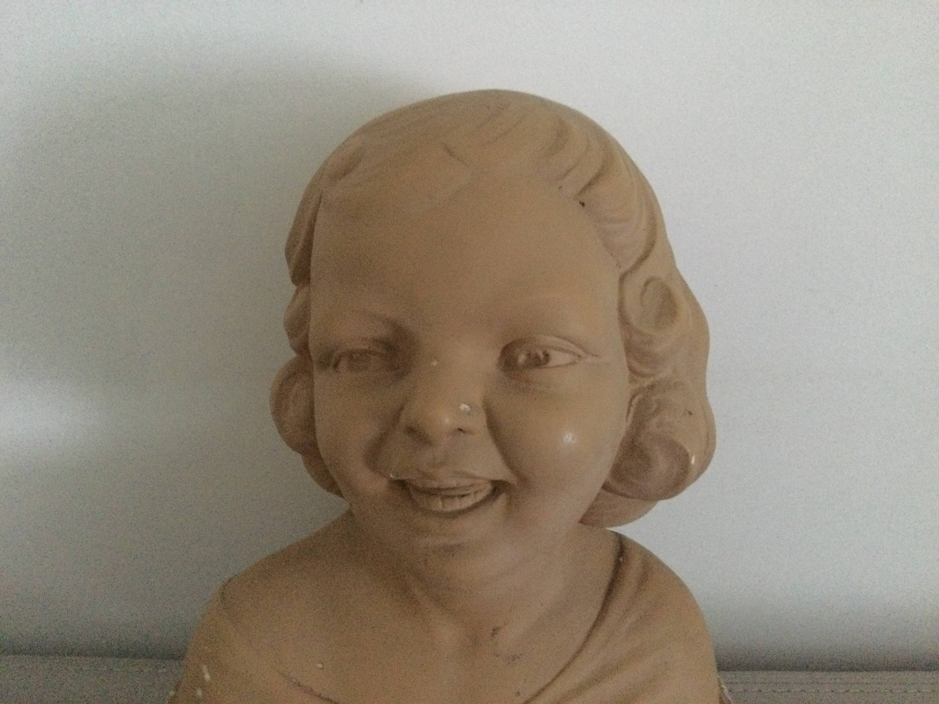 Buste en plâtre signé Salvatore Melani