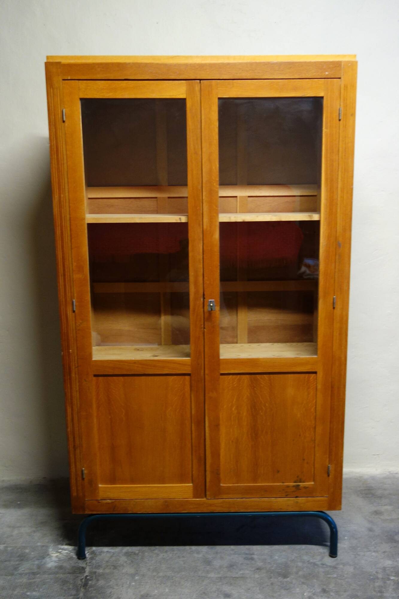 Glass school cabinet 1960