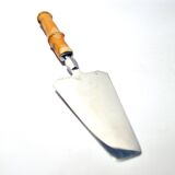 Vintage bamboo and stainless steel pie shovel Ethnic decoration