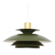 Lampe scandinave, vert bouteille, années 1970