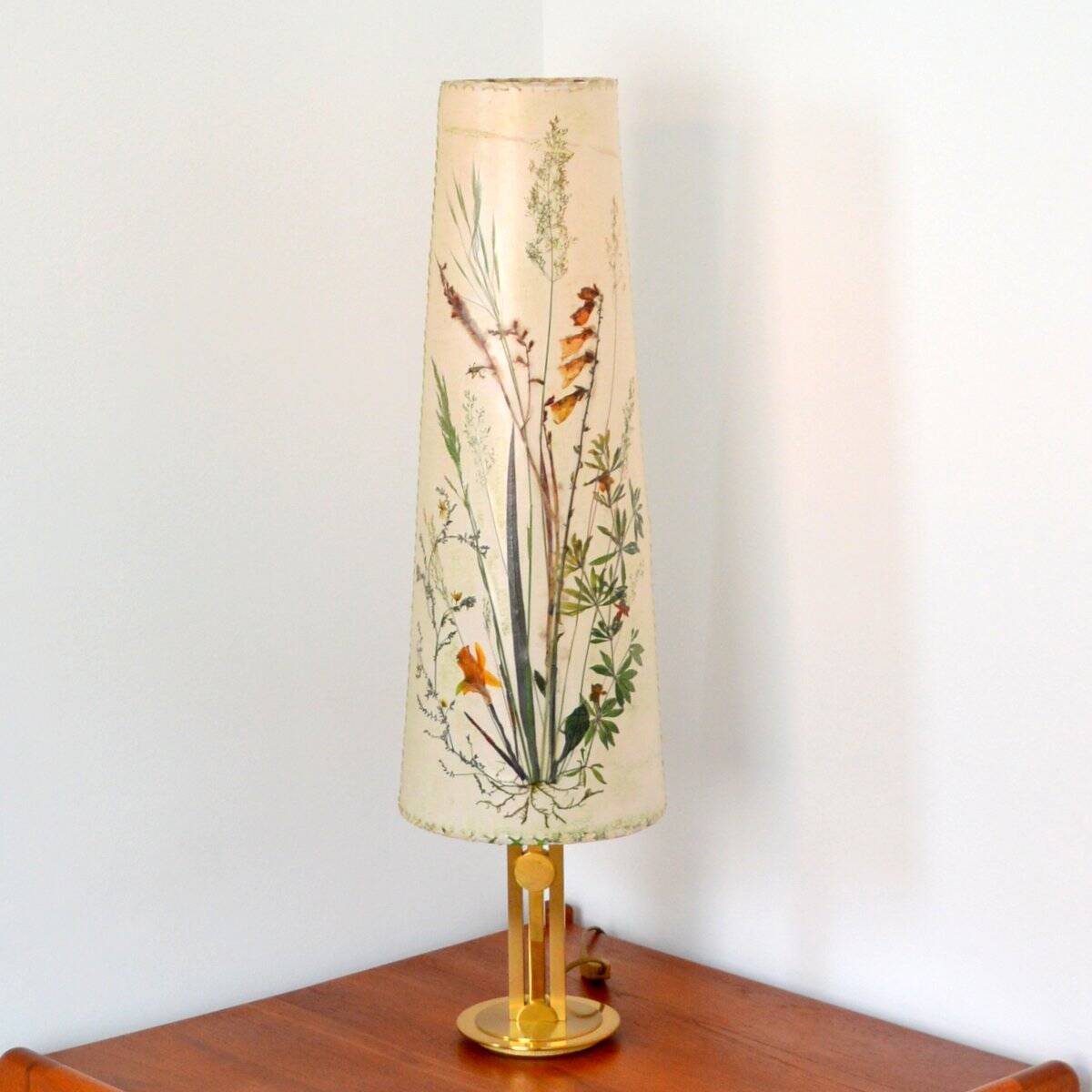 Vintage Herbarium table lamp 1970s