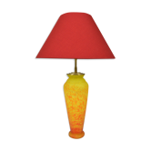 Lampe vintage en pâte de verre, années 70