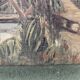 Oil on panel, Paul Wilhelm, garden in Saint Denis