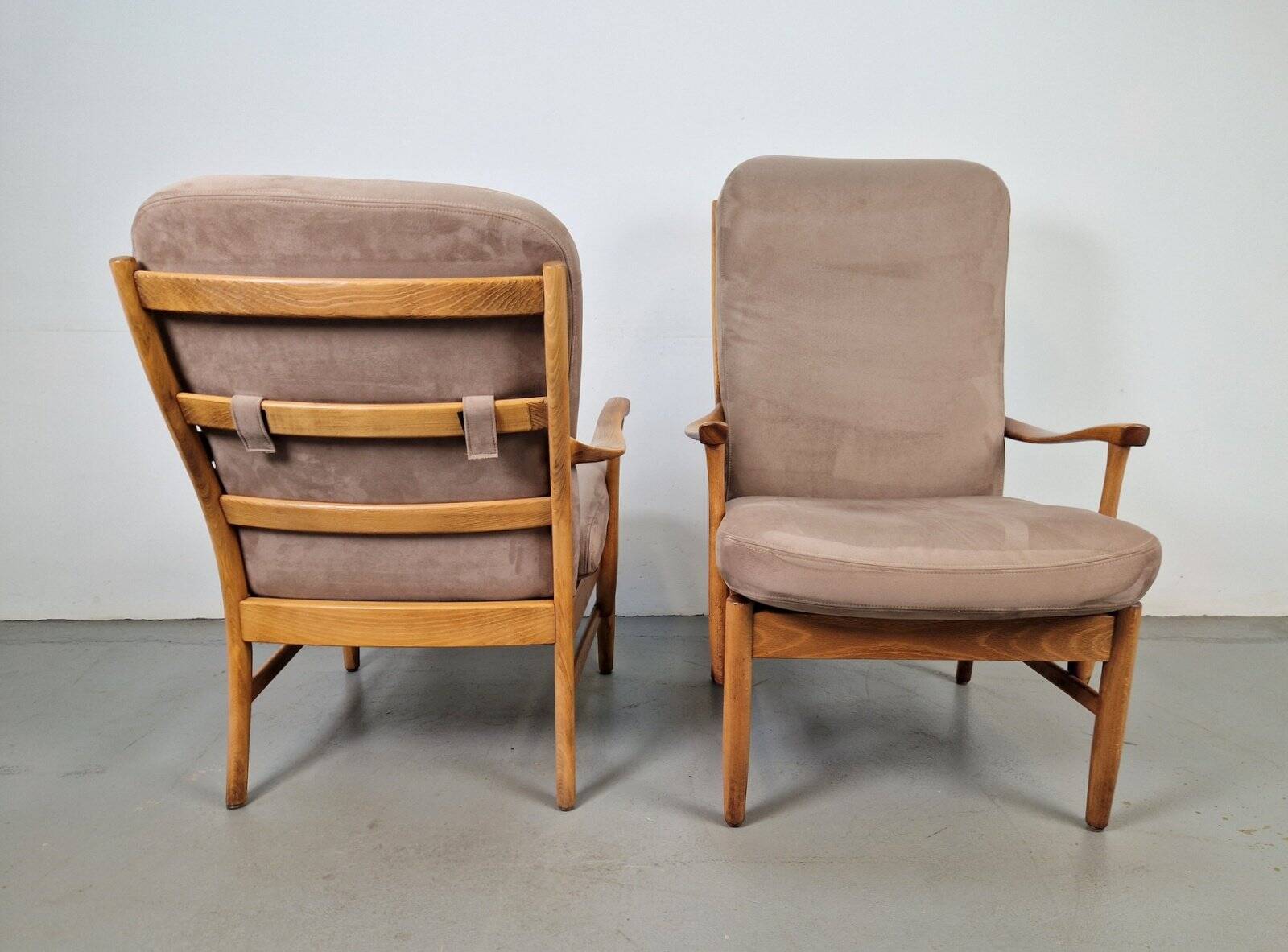 Fauteuils en hêtre vintage de Farstrup Møbler, années 1970, ensemble de 2