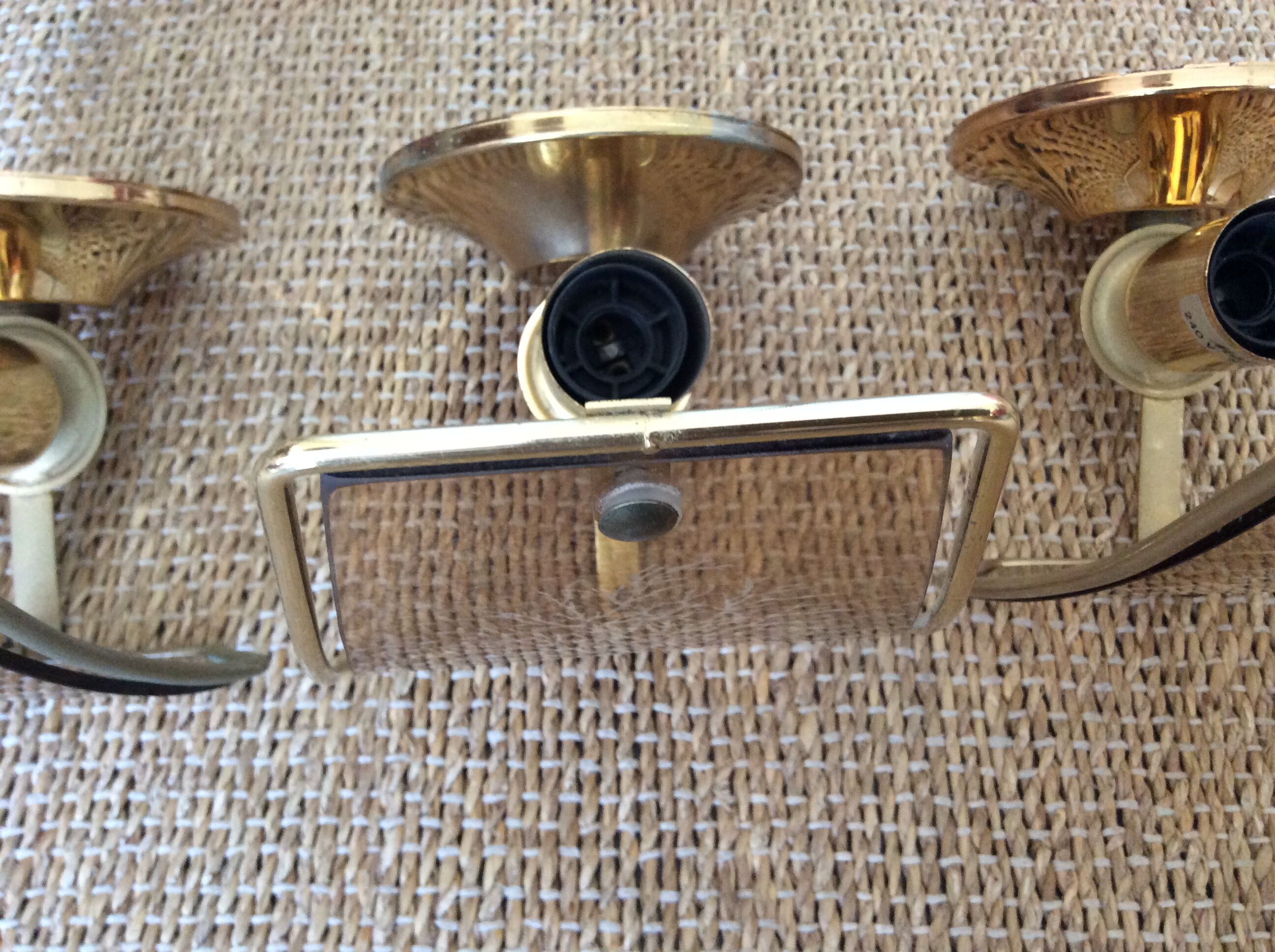 4 vintage wall lamps