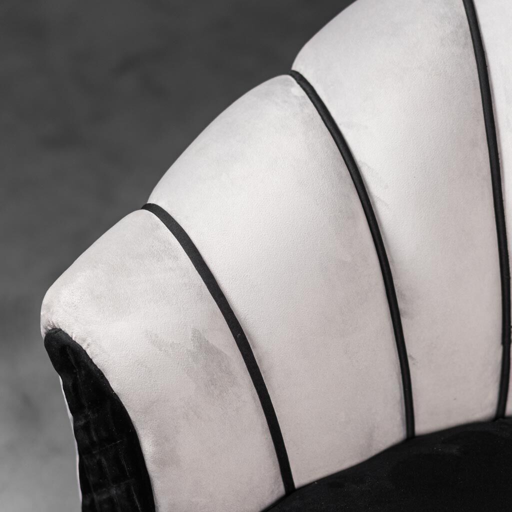 Fauteuil en velours gris 50