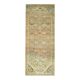 Vintage Turkish Hand-Knotted Wool Cotton Orange Runner Rug 110x270