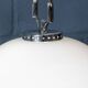 Vintage 20thc italian white & orange glass table lamp c.1970