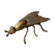 Golden metal insect ashtray