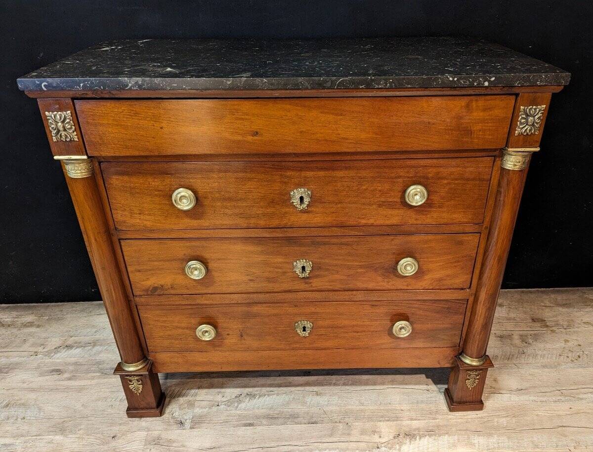 Empire Mahogany Commode