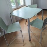 Table + 3 TUX chairs by Paul and Barbara Haigh