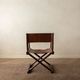 Italian Modern Vintage Folding Director's Chair in Wood and Leather, 1980s