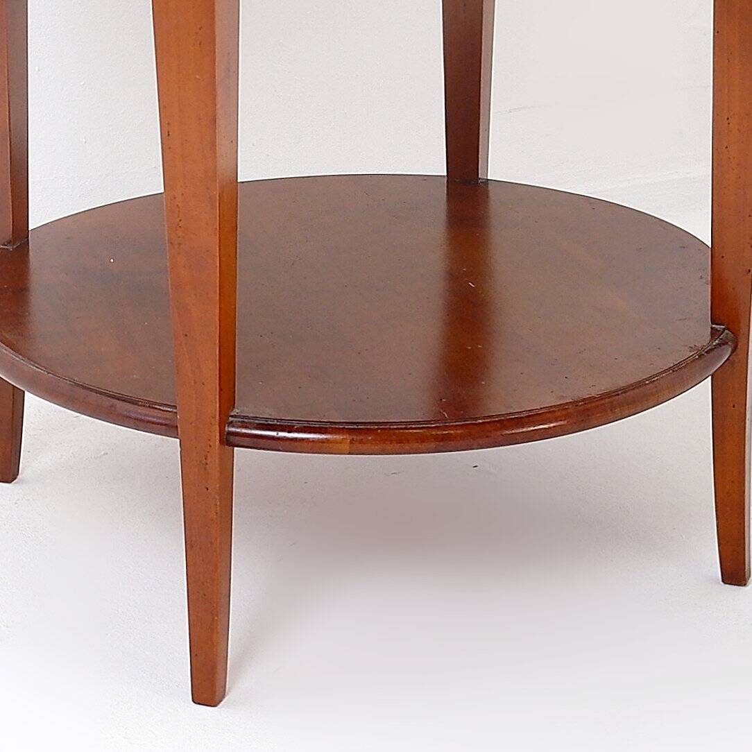 Table d'appoint ronde, 4 tiroirs, XXème s.