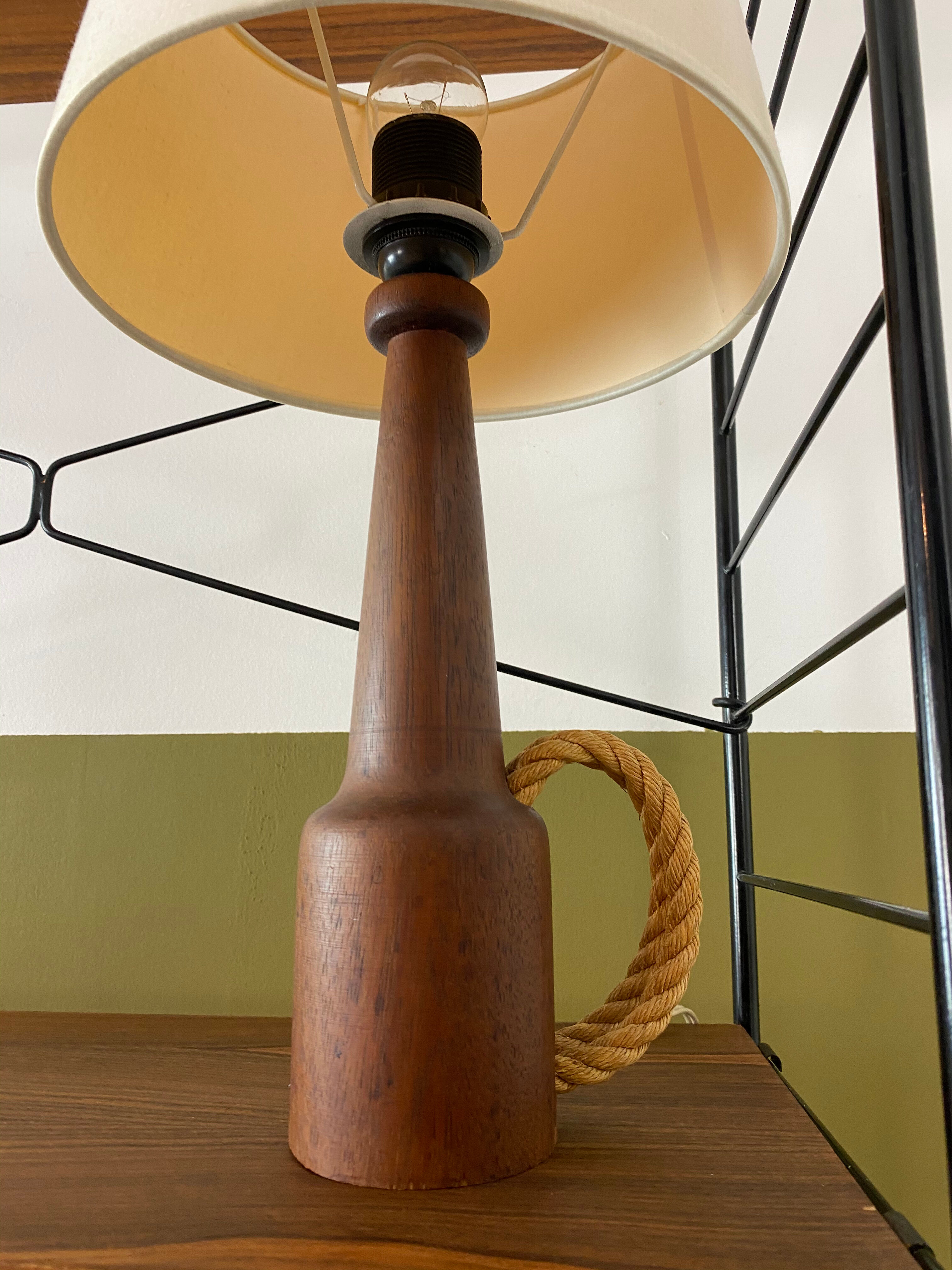 Vintage Scandinavian teak lamp