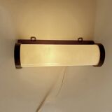 Art Deco Wood Glass Wall Light Bedside