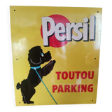 Parsley advertising enameled sign