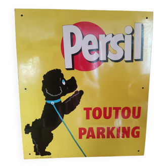 Parsley advertising enameled sign