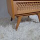 Dresser chest vintage wood and rattan of the 50 feet compass