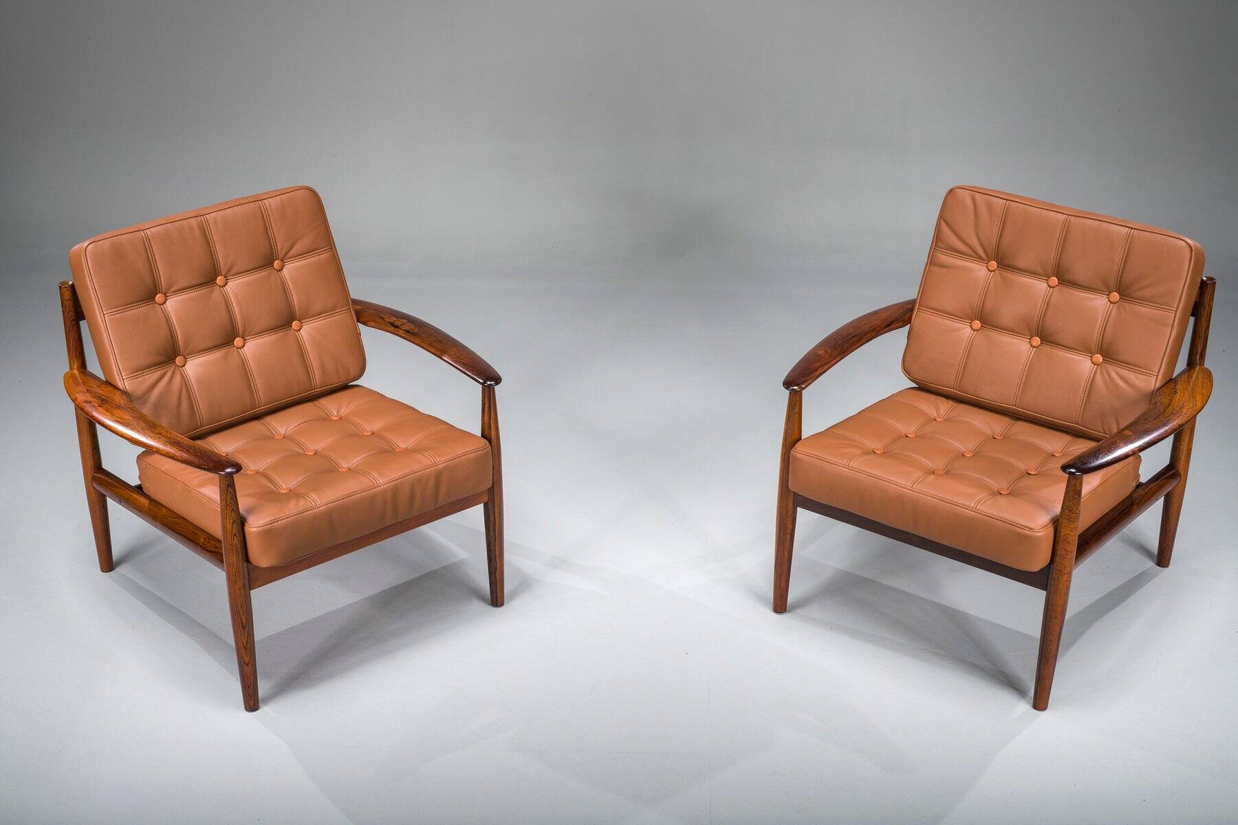 Set of Model 118 armchairs in rosewood by Grete Jalk for France & Son, 1960s
