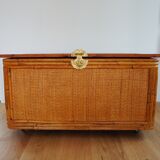 Vintage rattan chest