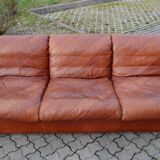 Vintage oxred Rolf Benz Leather Sofa