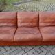 Vintage oxred Rolf Benz Leather Sofa