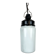 Industrial Bakelite Pendant Light with Milk Glass, 1970s