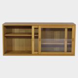 Danish mid century display bookcase cabinet in oak by Børge Mogensen, 1960s