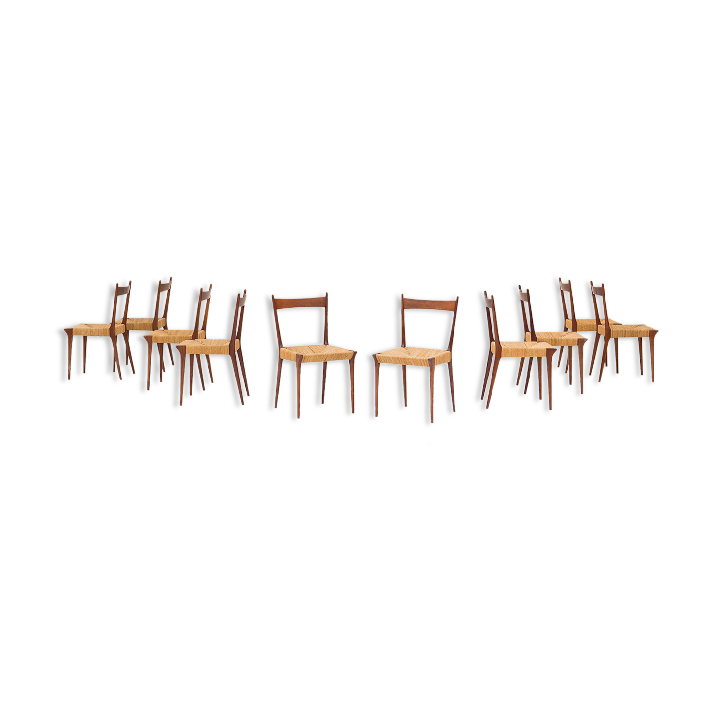 Set of 10 chairs s2 by Alfred Hendrickx