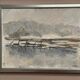 Original Swedish Oil on Canvas – “Lanskap” by K. Sjöö – Vintage & Framed – 37.5 × 29.5 cm (14.7" × 11.6")