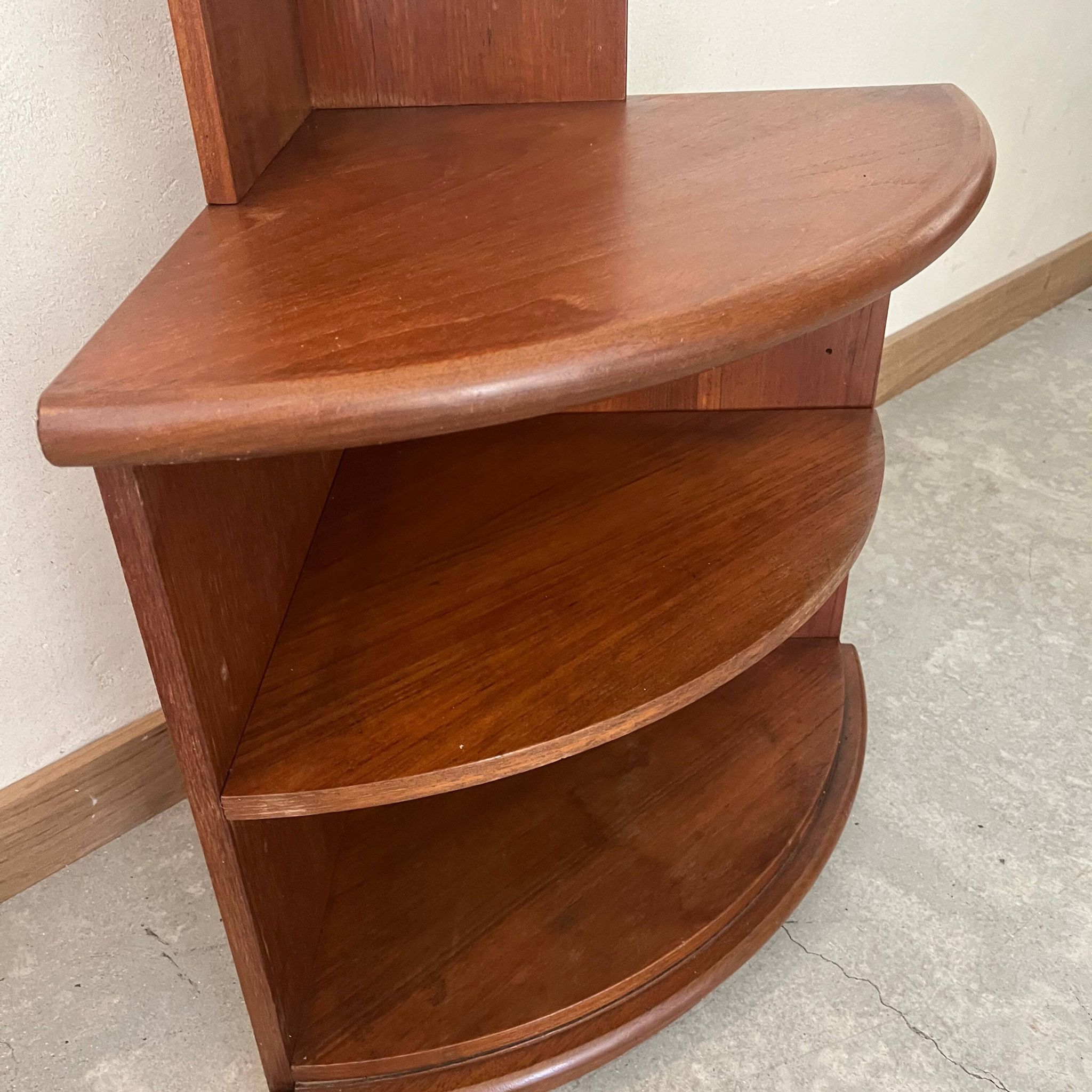 Vintage wooden corner cabinet