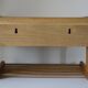 Scandinavian bedside table or wall console, oak and teak 1960