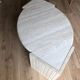 Travertine coffee table